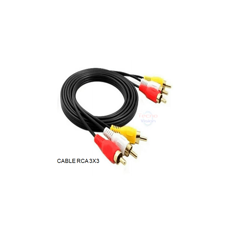 CABLE RCA  AUDIO VIDEO 3x3
