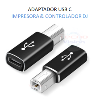 ADAPTADOR USB C IMPRESORAS & CONTRADOLORES DJ