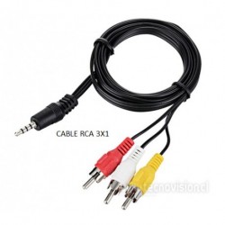 CABLE RCA AUDIO VIDEO 3X1